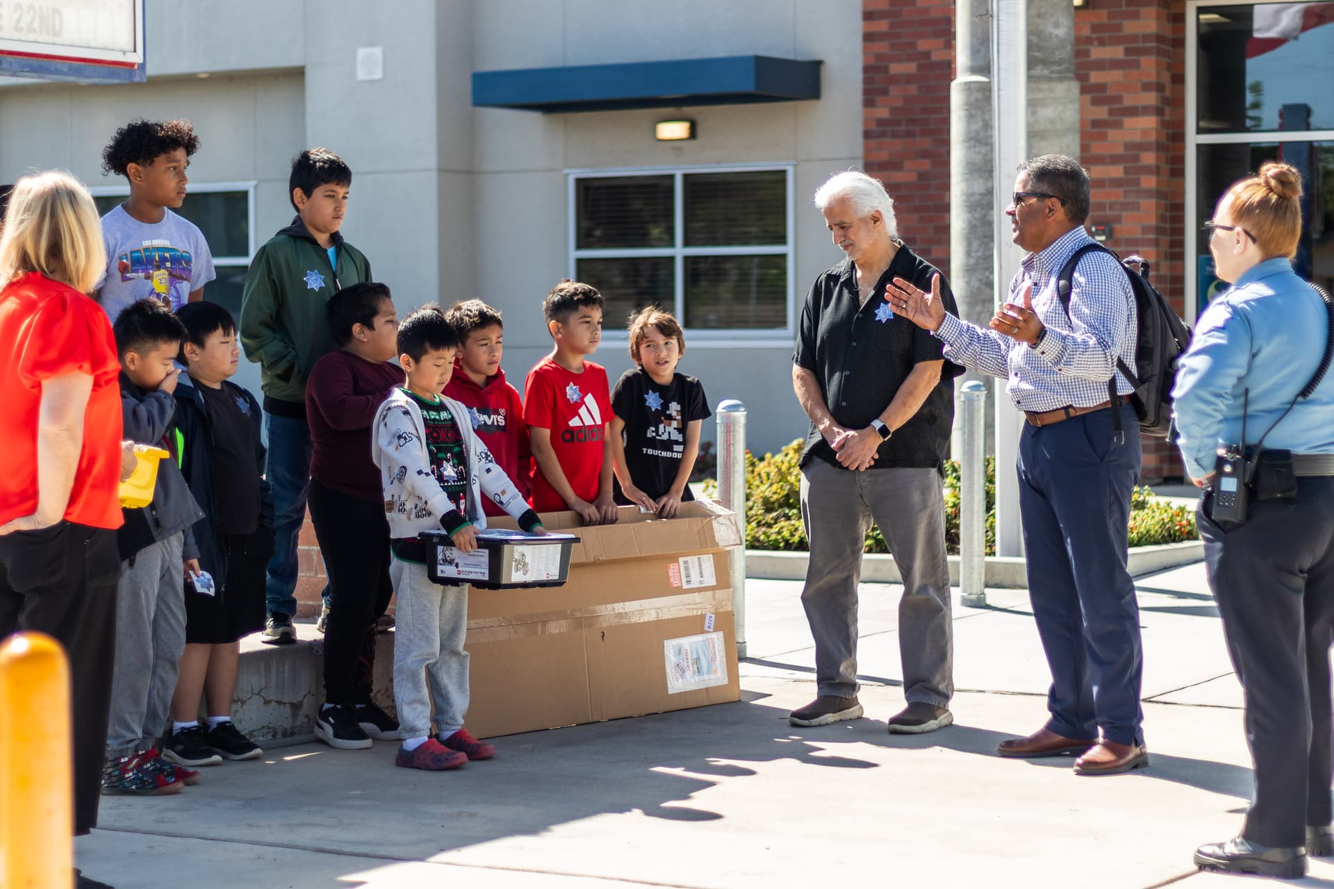 LEGO robotics kit delivery at a Fresno elementary school