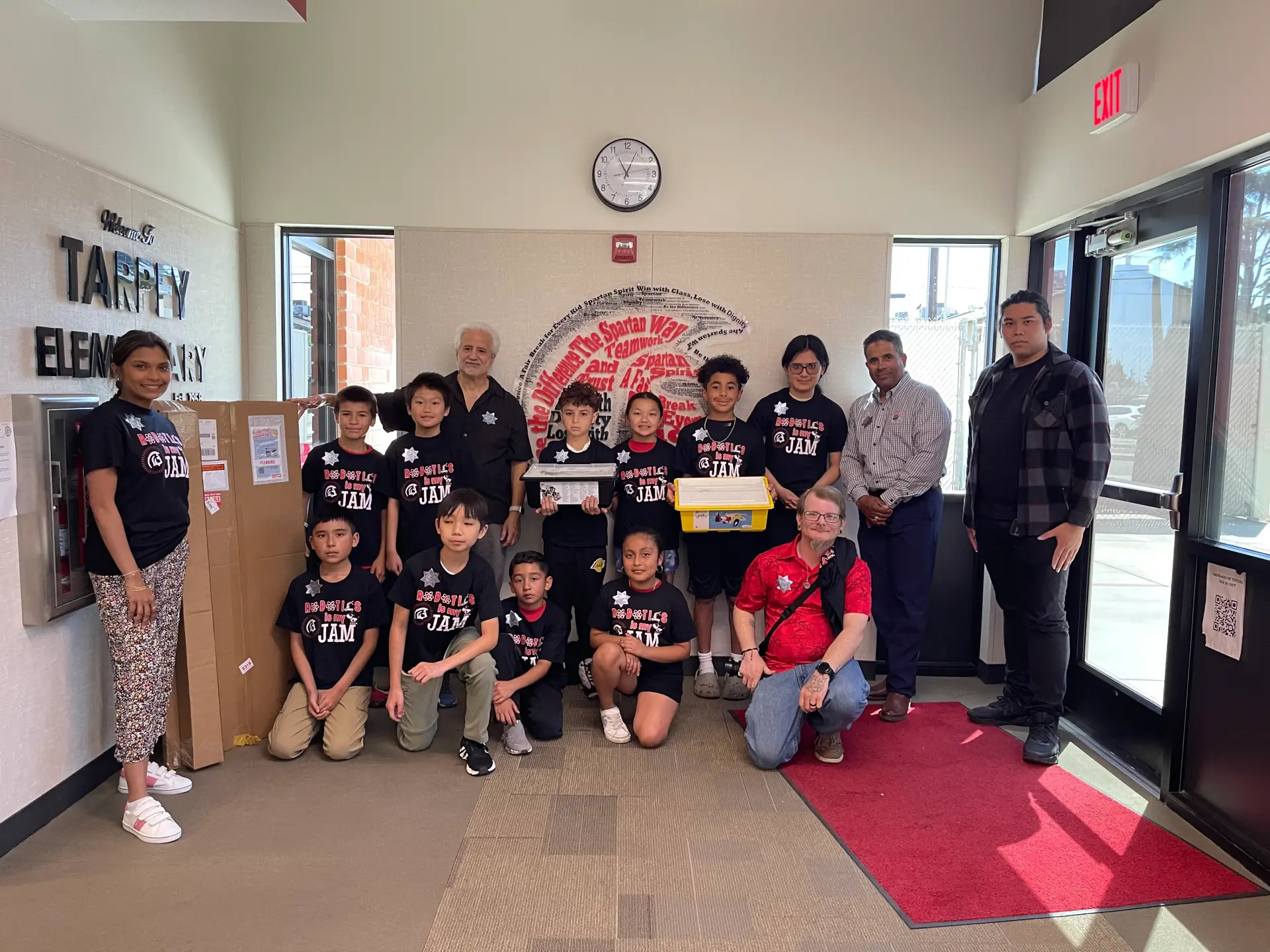 Tarpey Elementary robotics team with Fresno PAL